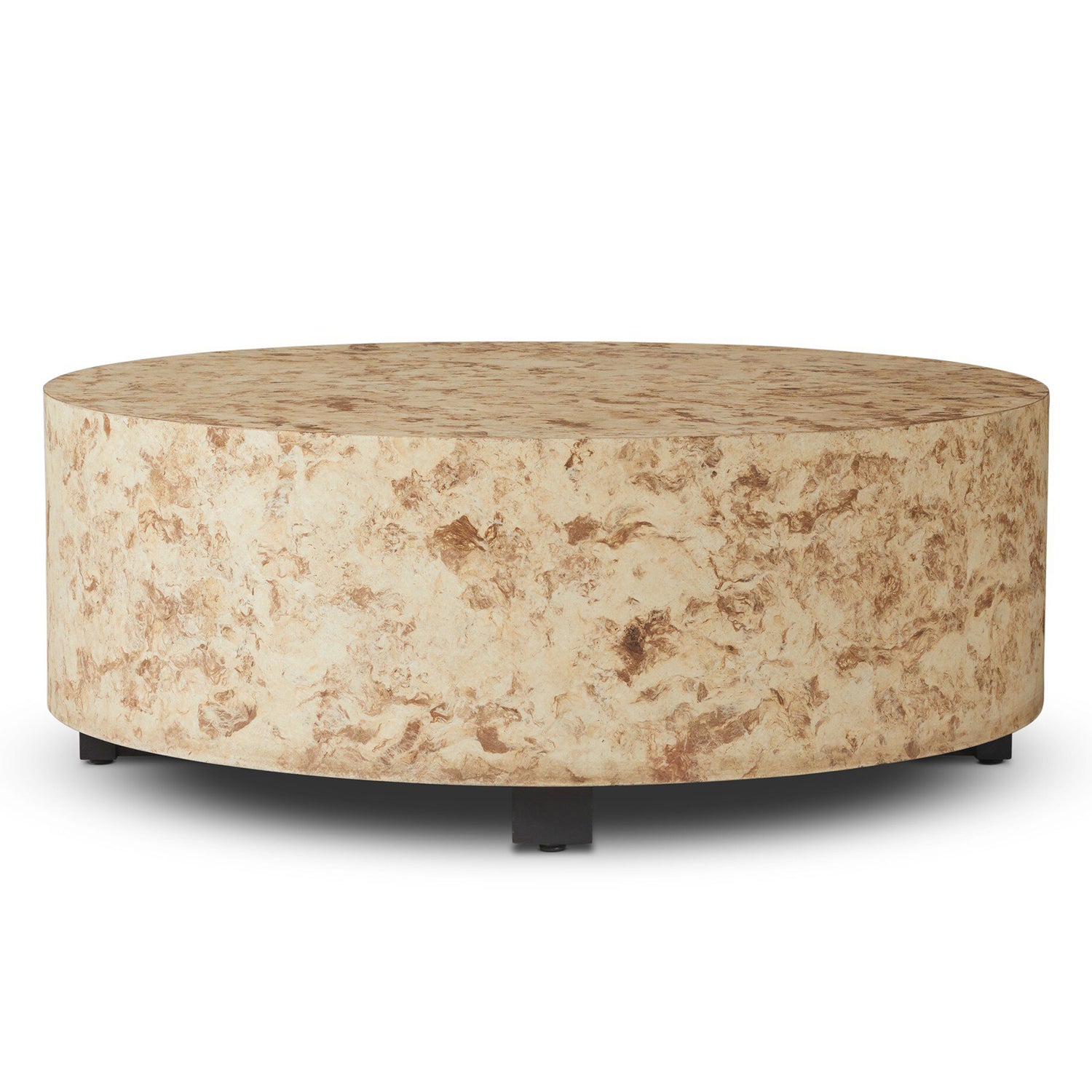 Four Hands Hudson Bark Round Coffee Table