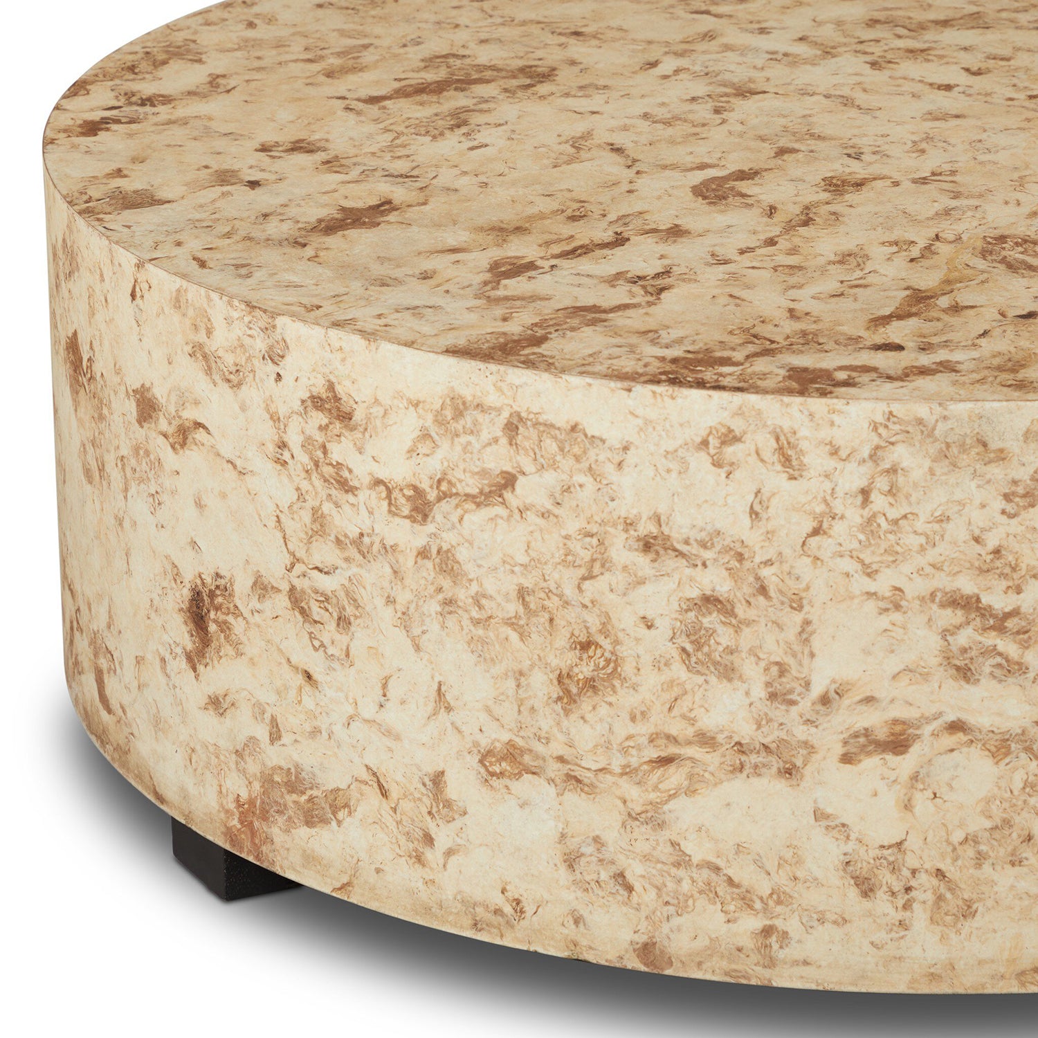 Four Hands Hudson Bark Round Coffee Table