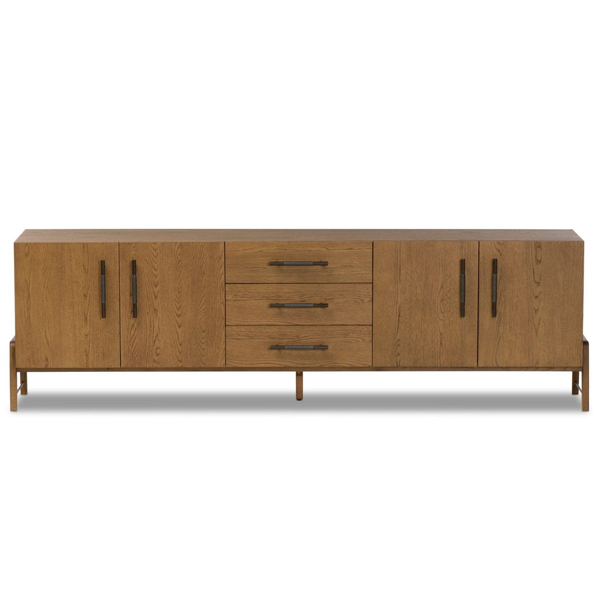 Four Hands Rosedale Chaps Ebony Media Console - front view
