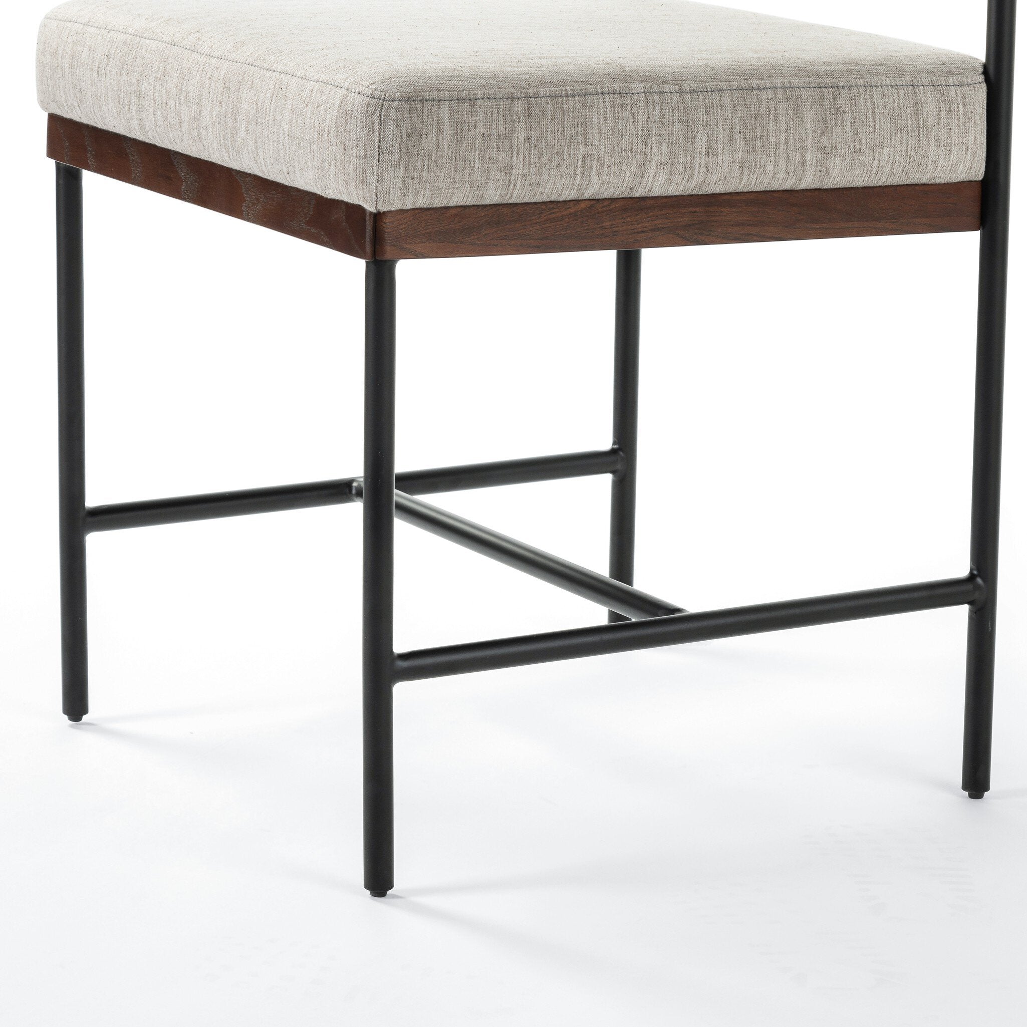 Four Hands Benton Savile Flannel Dining Chair material close-up