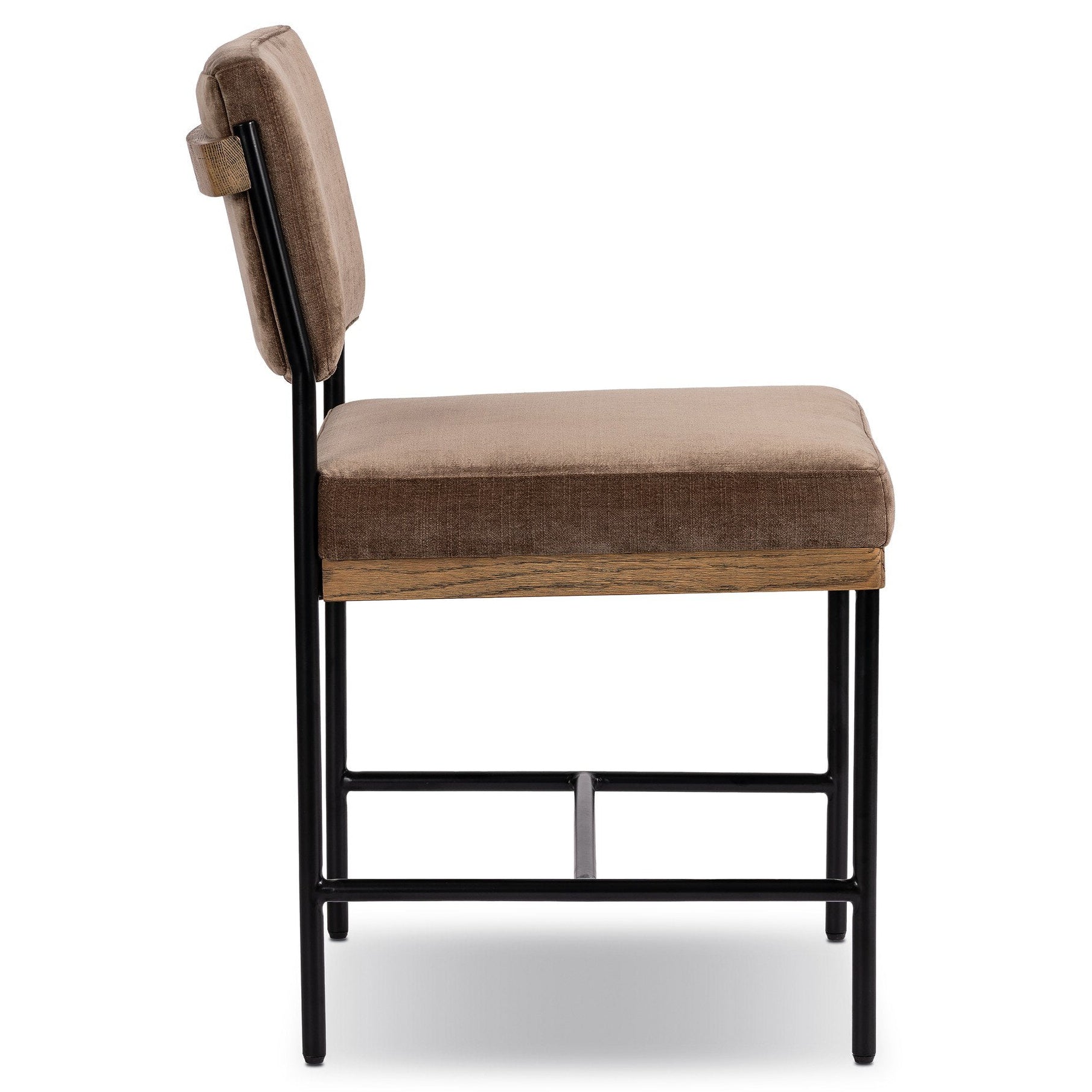 Four Hands Benton Altair Mushroom Dining Chair side view