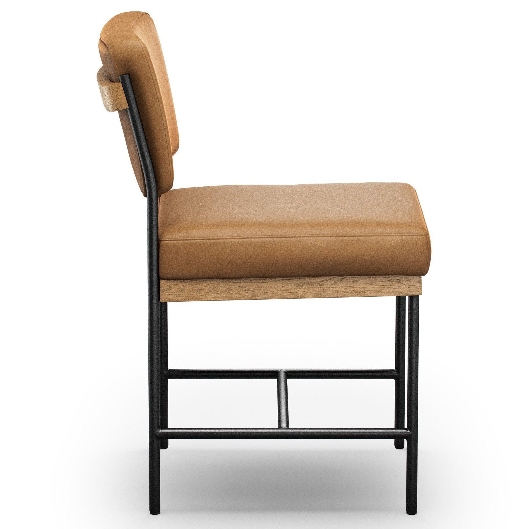 Four Hands Benton Maestro Camel Dining Chair side view