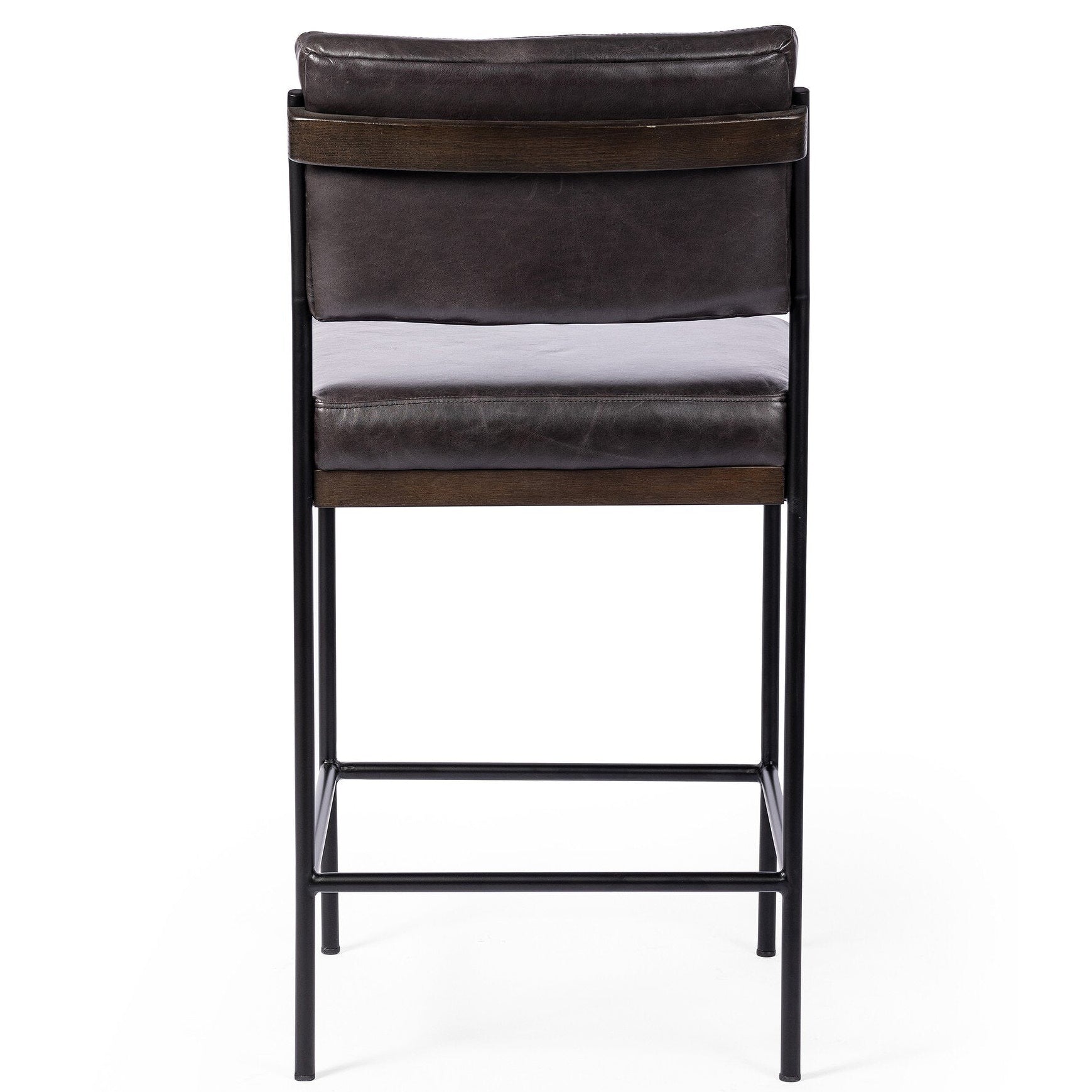 Four Hands Benton Sonoma Black Bar Stool back view