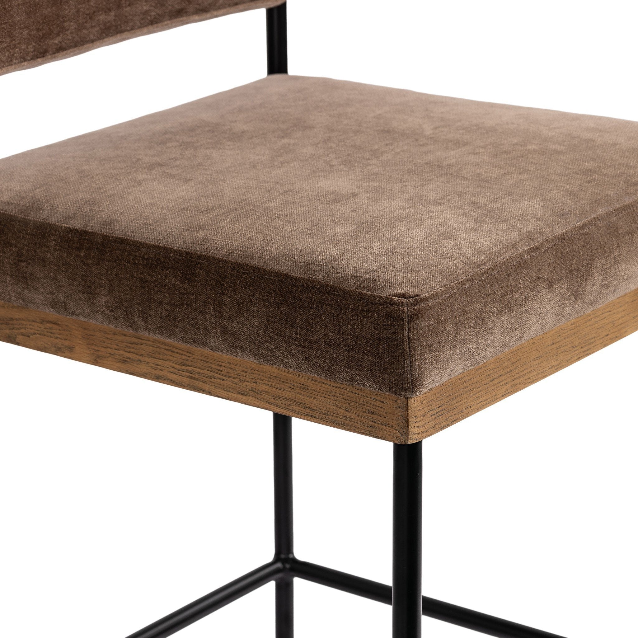 Four Hands Benton Altair Mushroom Bar Stool material close-up