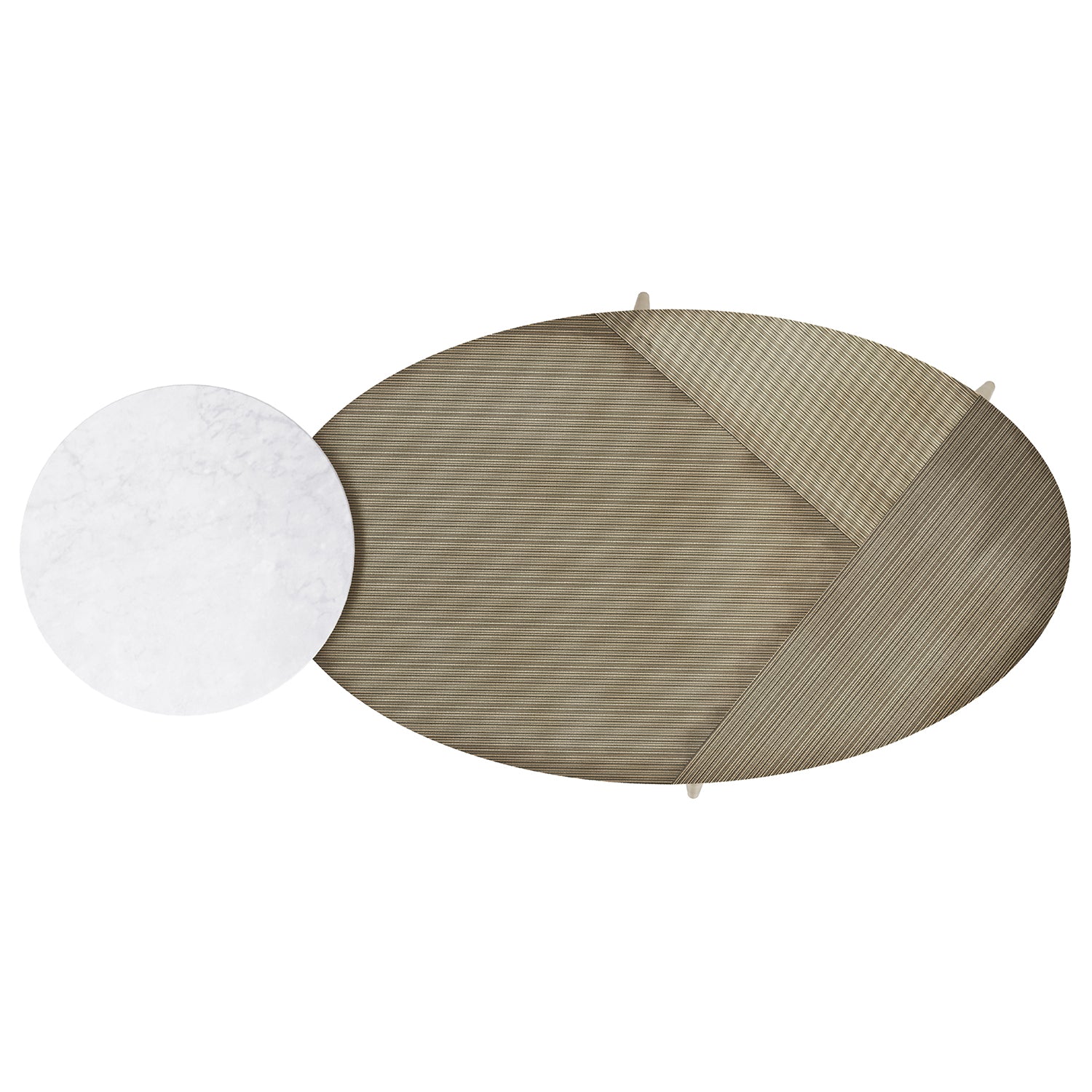 Sunpan Tuner Oval Coffee Table