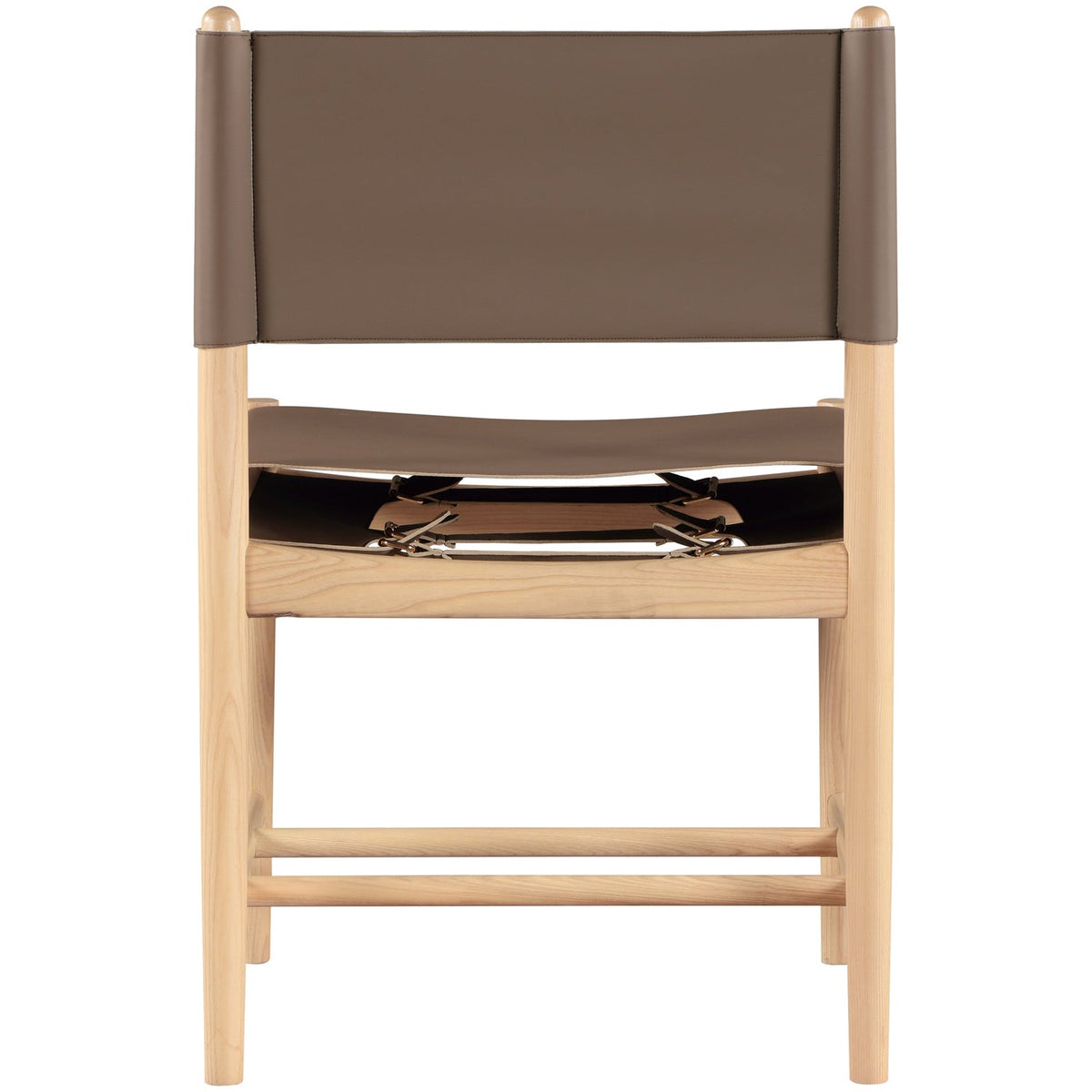 Rawlins Brown Vegan Leather Upholstered Dining Chair Set of 2
