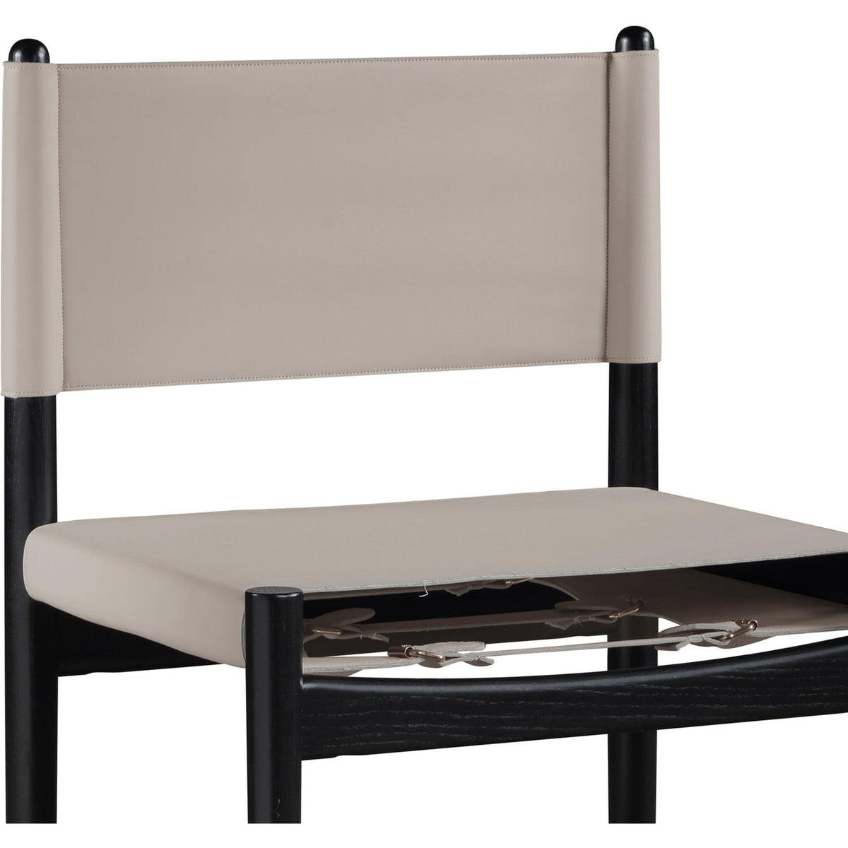 Rawlins Taupe Vegan Leather Upholstered Counter Stool Set of 2