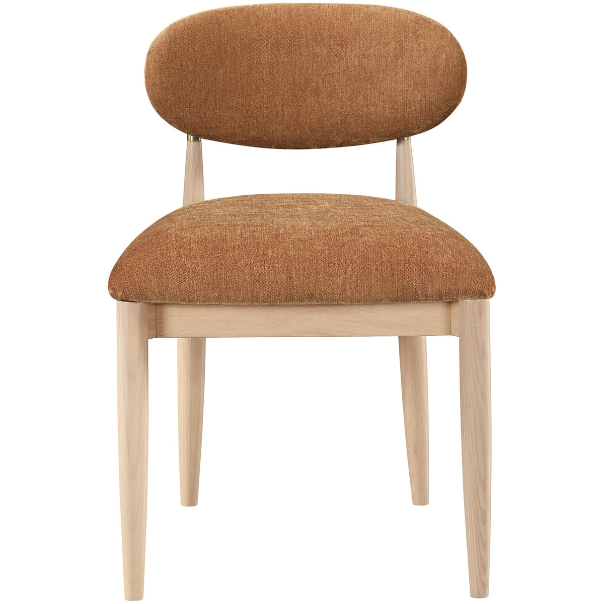 Riccio Cognac Performance Fabric Upholstered Dining Side Chair Set of 2