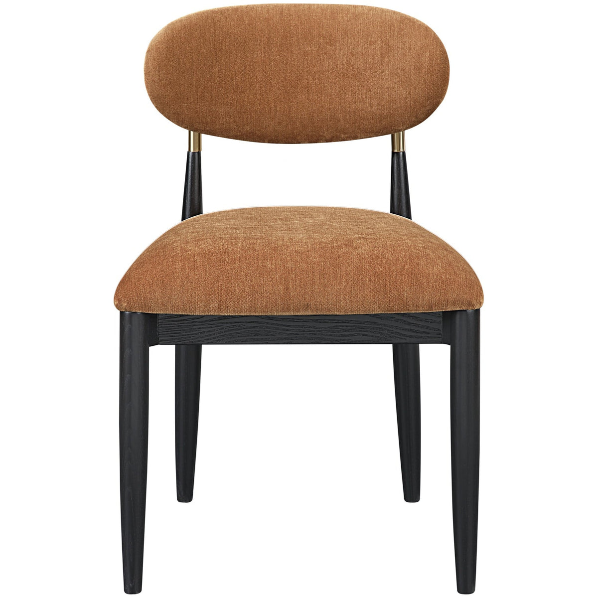 Riccio Cognac Performance Fabric Upholstered Dining Side Chair Set of 2
