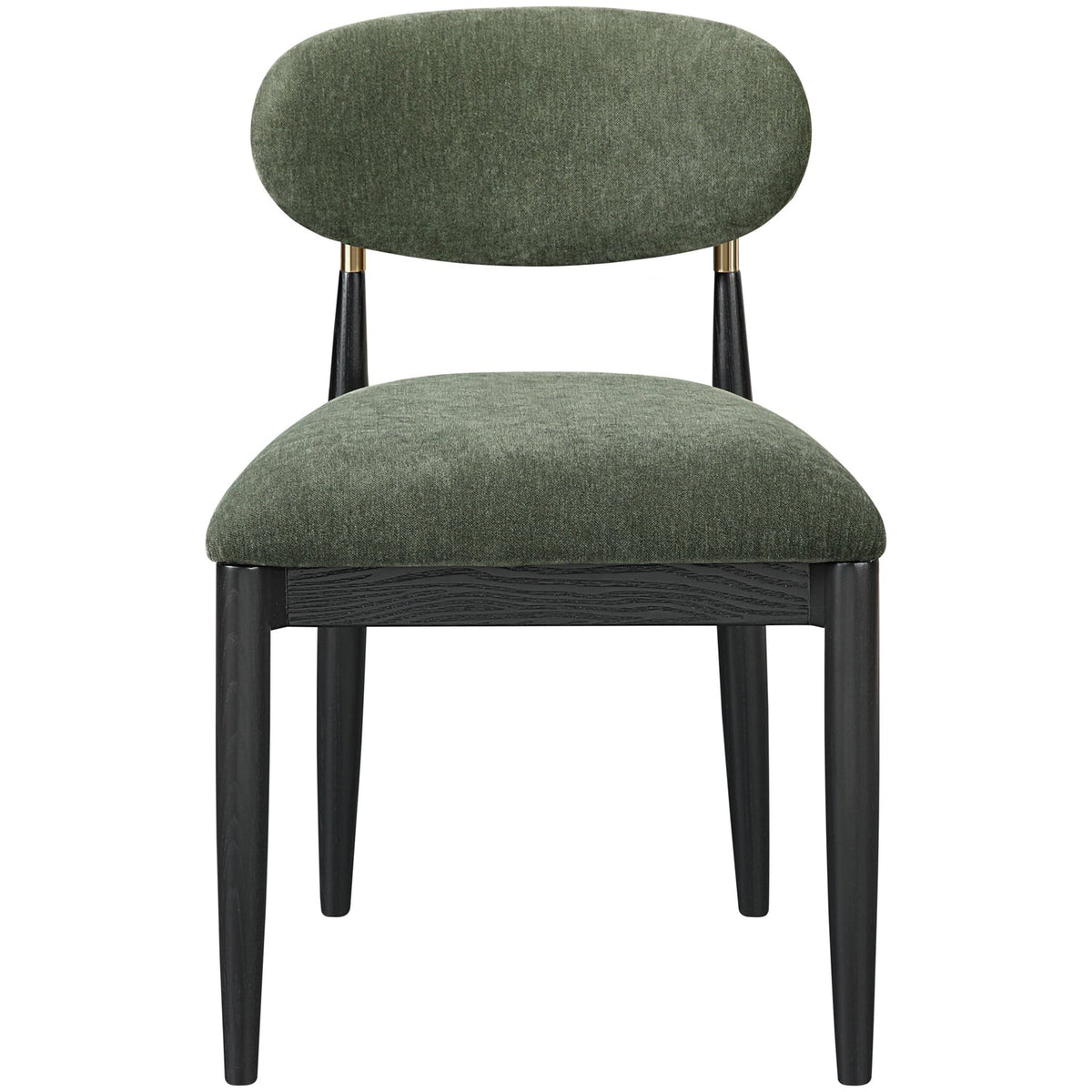Riccio Olive Performance Fabric Upholstered Dining Side Chair Set of 2