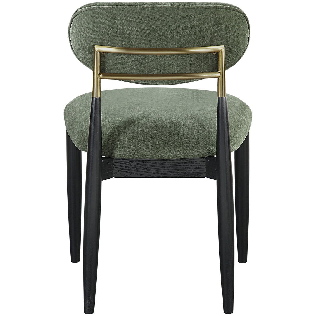 Riccio Olive Performance Fabric Upholstered Dining Side Chair Set of 2
