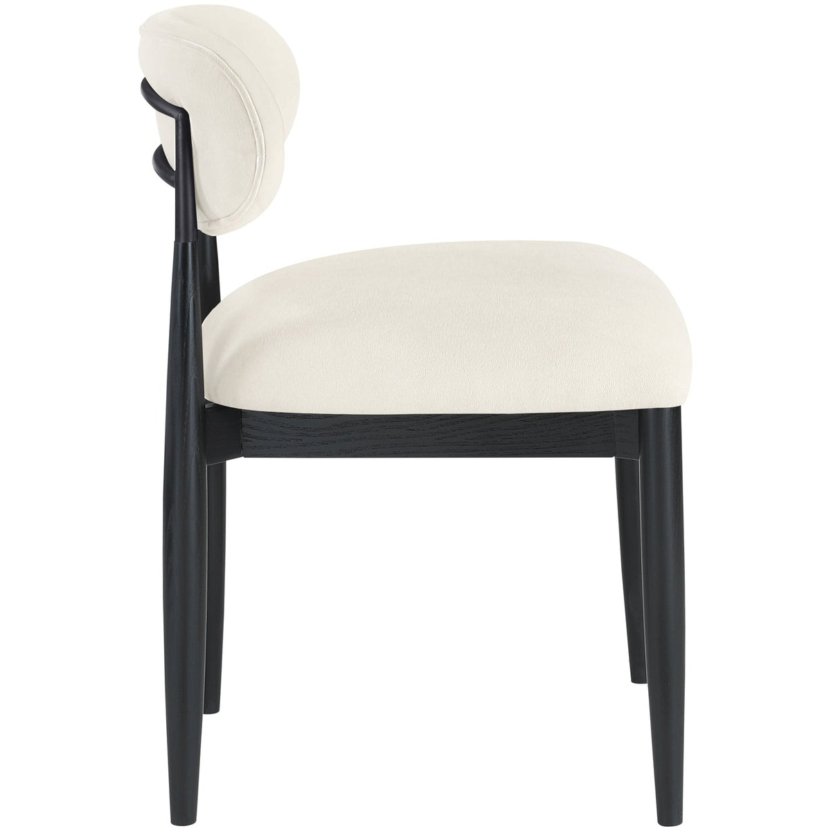 Riccio Beige Performance Fabric Upholstered Dining Side Chair Set of 2