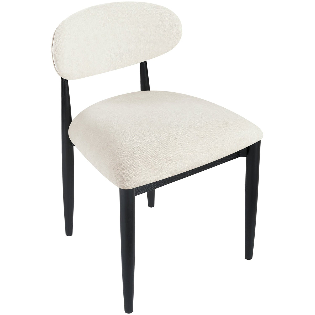 Riccio Beige Performance Fabric Upholstered Dining Side Chair Set of 2