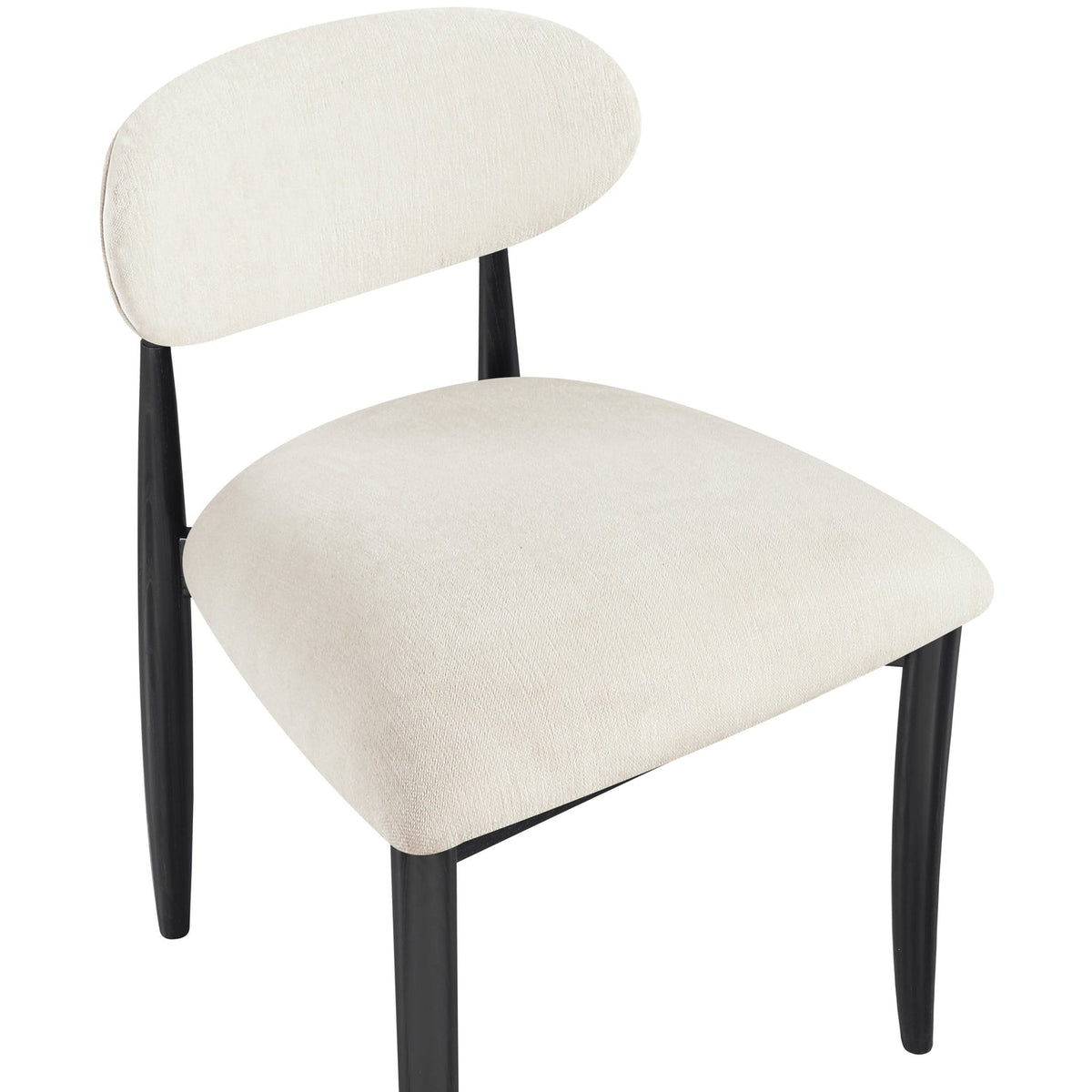 Riccio Beige Performance Fabric Upholstered Dining Side Chair Set of 2