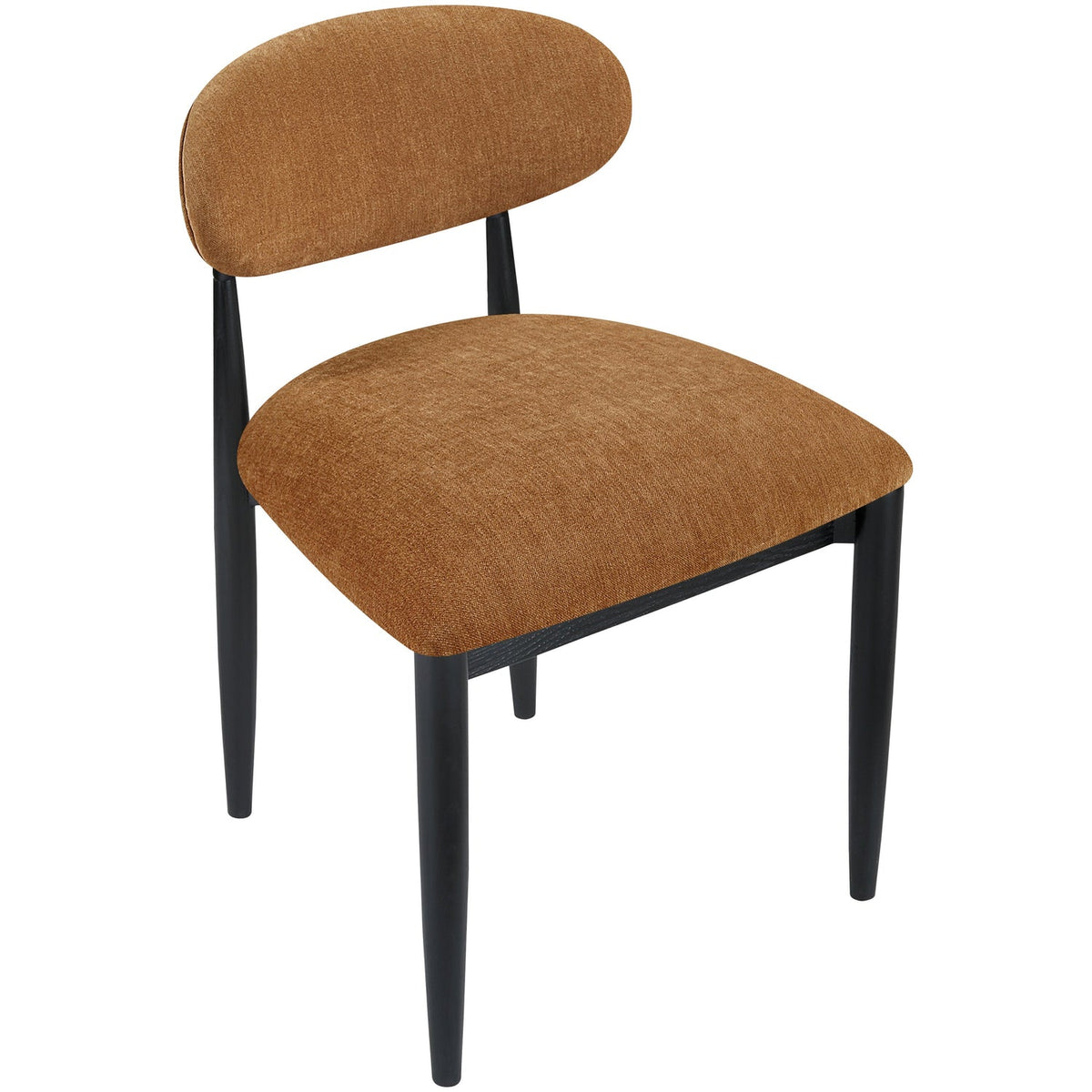 Riccio Cognac Performance Fabric Upholstered Dining Side Chair Set of 2