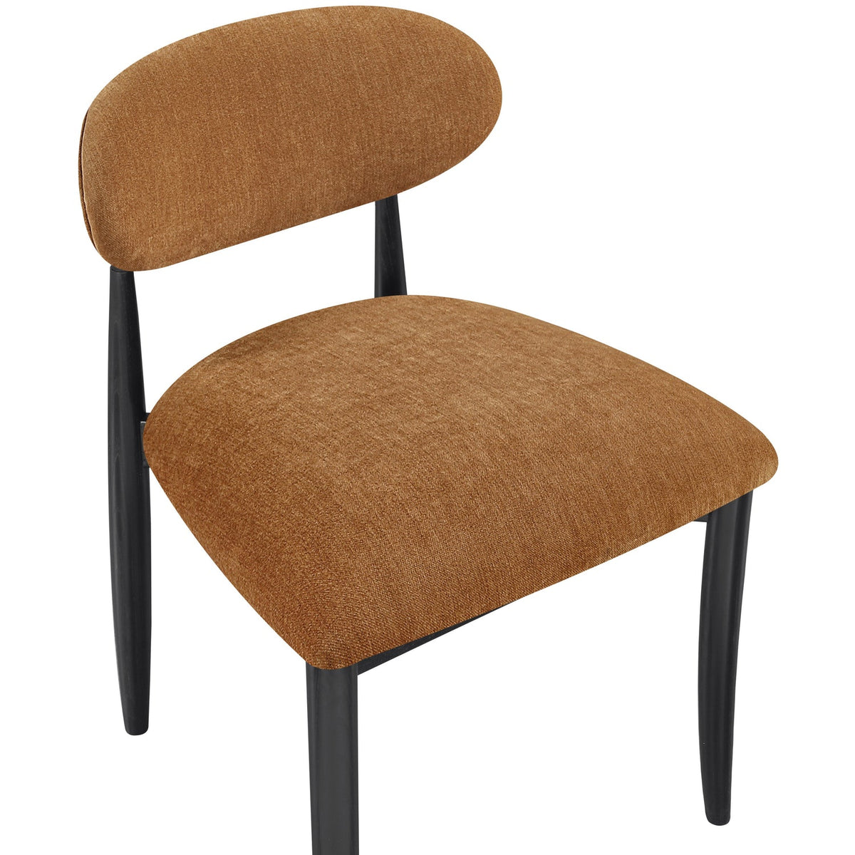 Riccio Cognac Performance Fabric Upholstered Dining Side Chair Set of 2