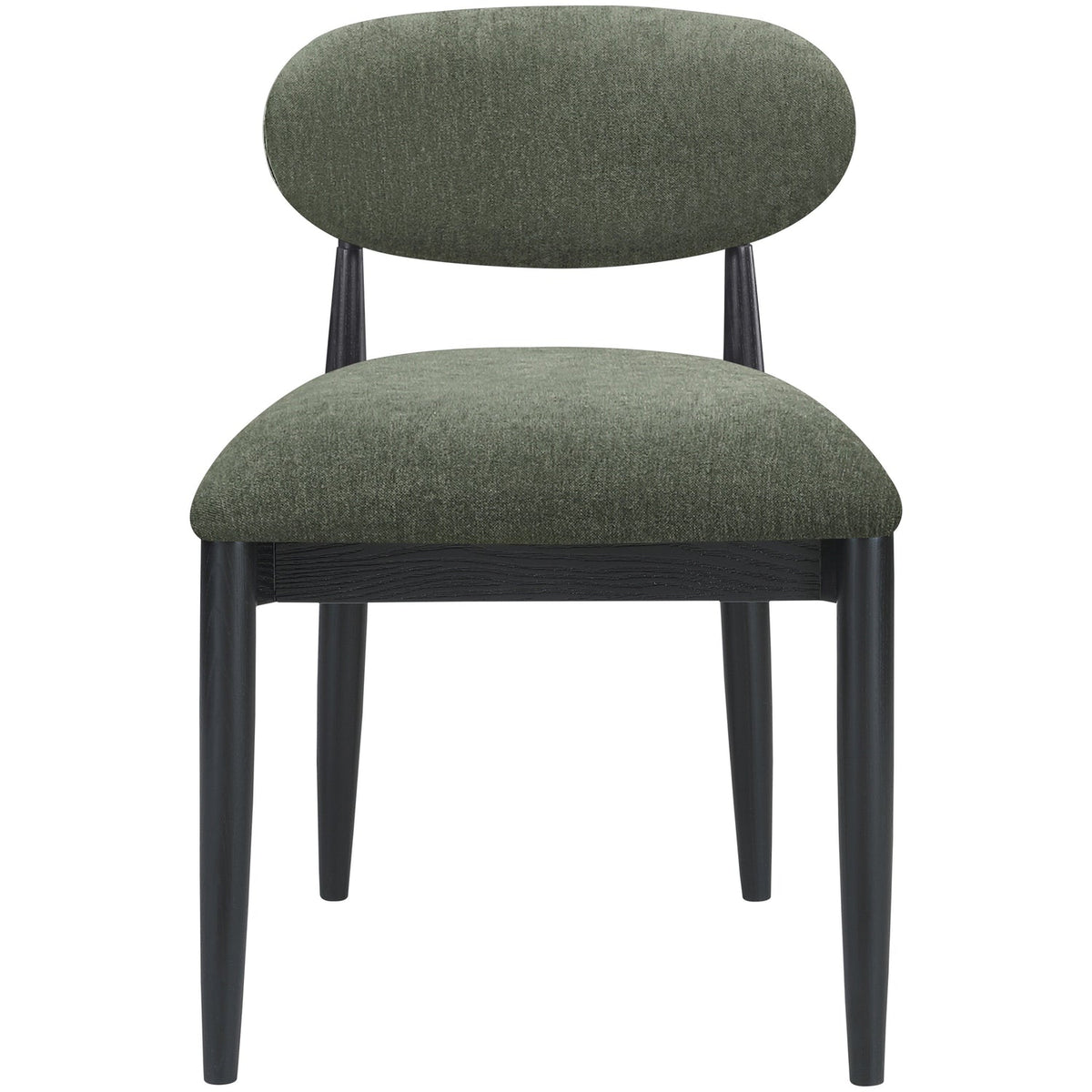 Riccio Olive Performance Fabric Upholstered Dining Side Chair Set of 2