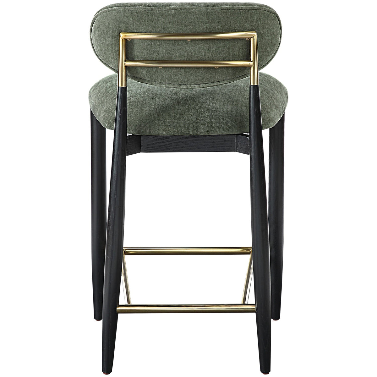 Riccio Olive Performance Fabric Upholstered Stool