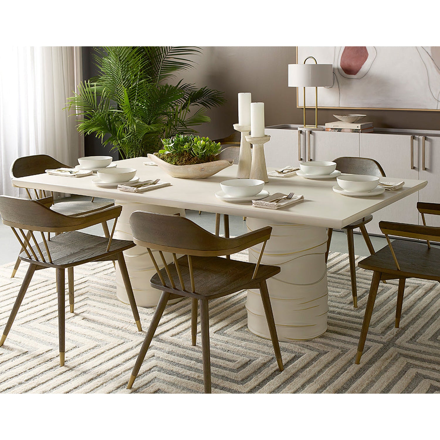 Sunpan Alanya Rectangular Indoor/Outdoor Dining Table