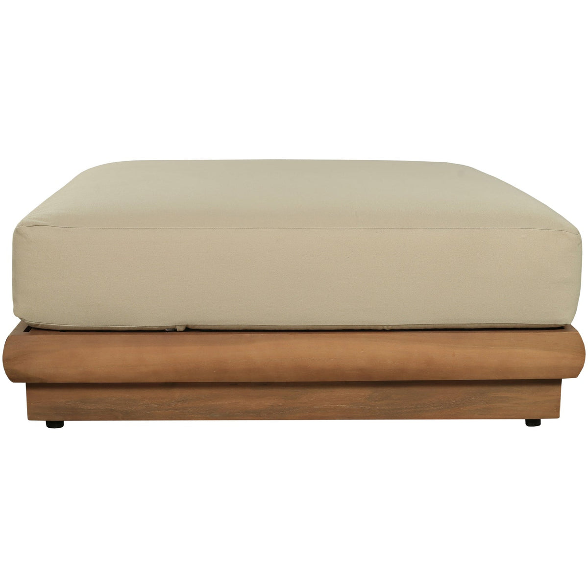 Mirella Tan Water Resistant Fabric Upholstered Outdoor Patio Modular Ottoman