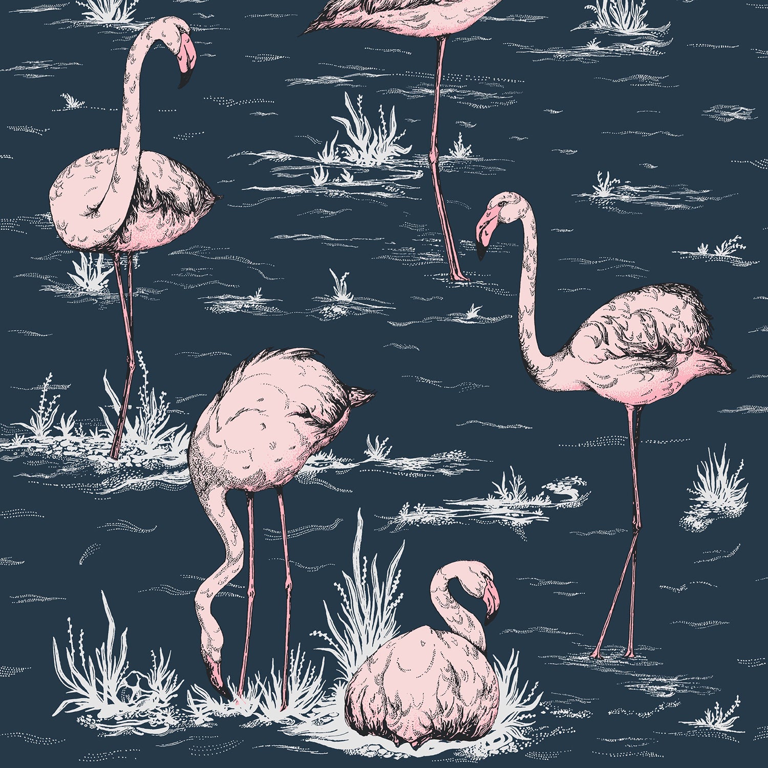 Cole & Son Icons Flamingos Wallpaper