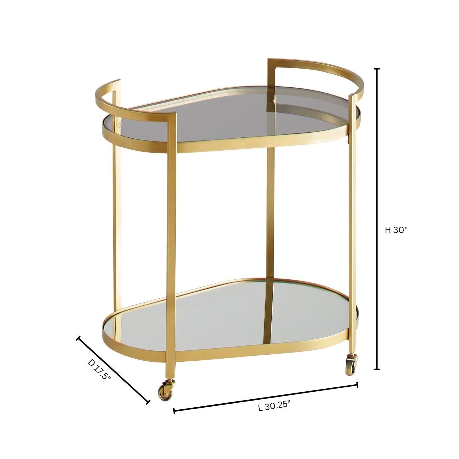 Cyan Design Cosmo Gold Bar Cart
