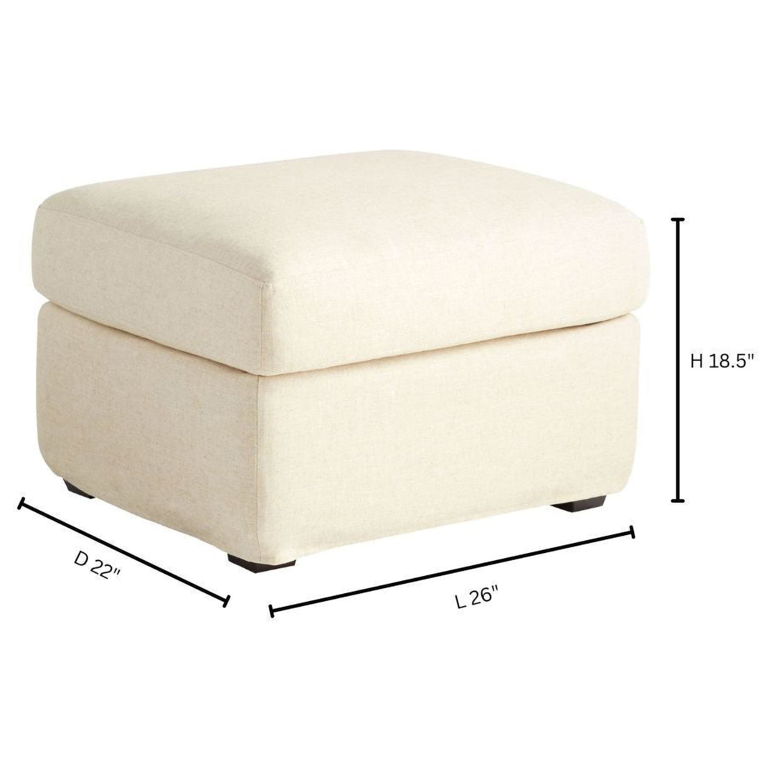 Cyan Design Sovente Ottoman