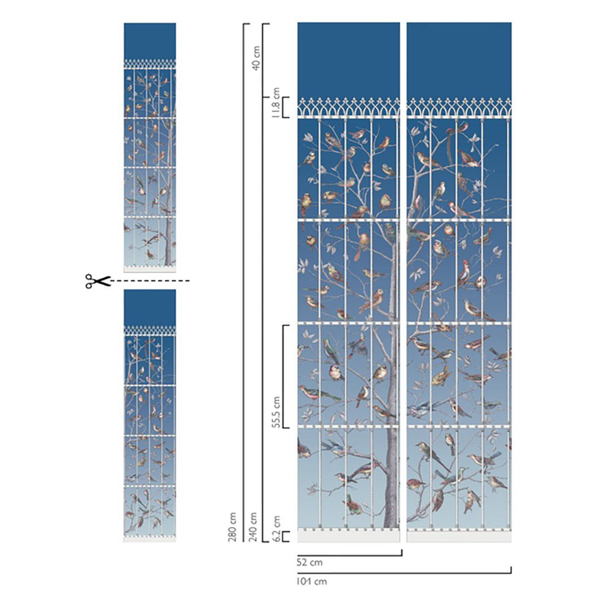 Cole & Son Fornasetti Uccelli Mural Wallpaper