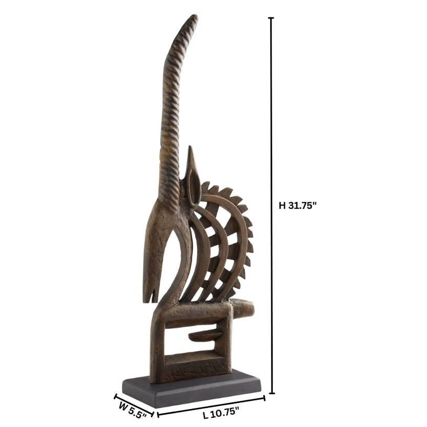 Cyan Design Antelope Chi Wara Sculpture