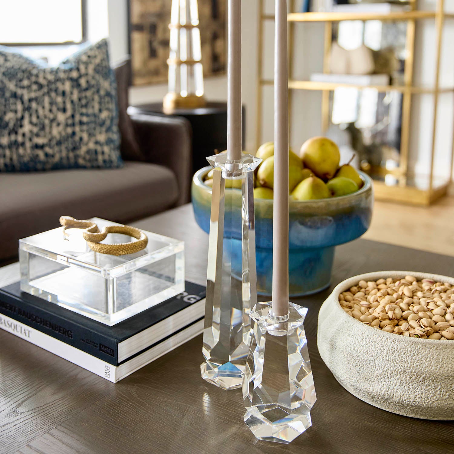 Cyan Design x Thom Filicia Faceted Candleholder