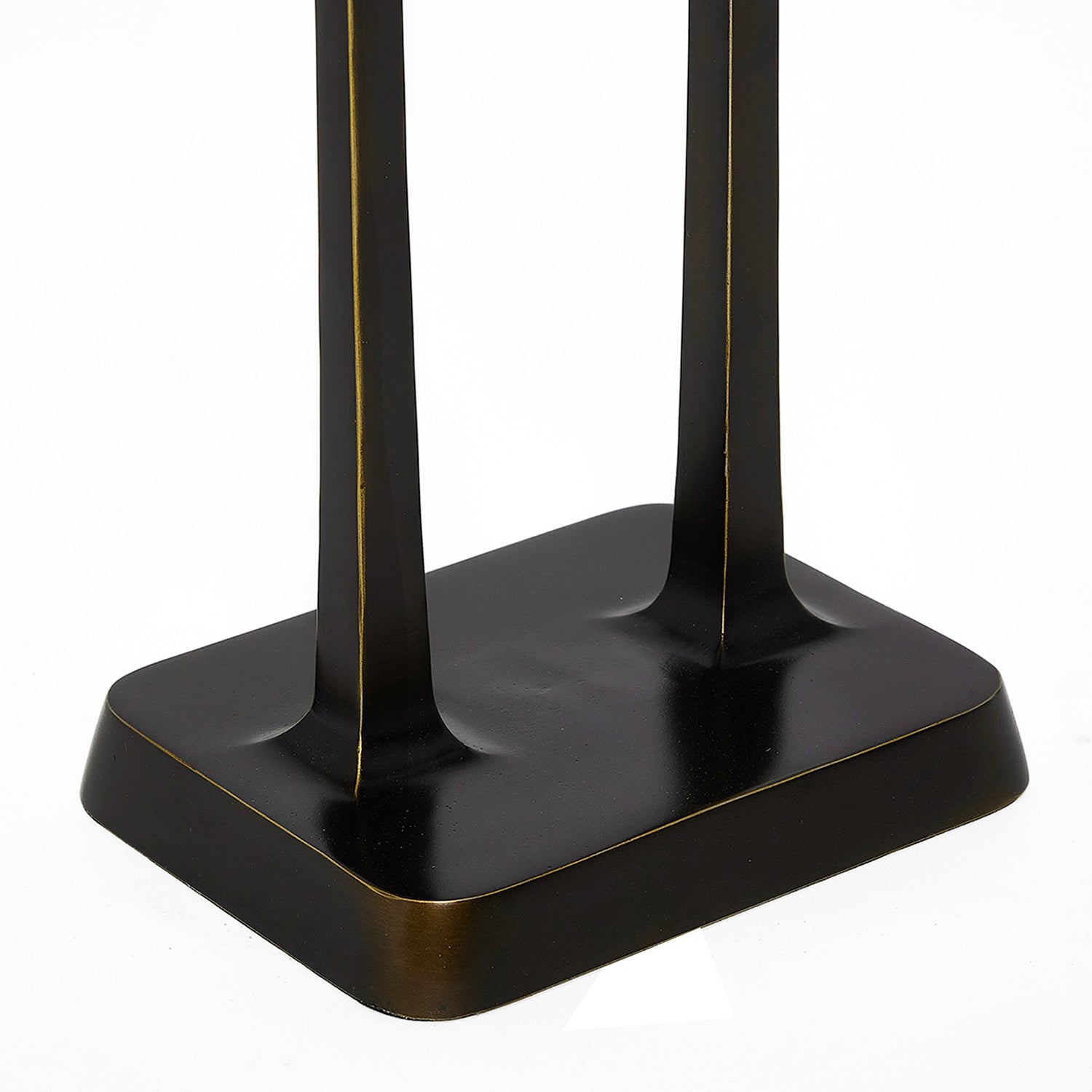 Interlude Home Axel Deep Bronze Drink Table styled in a room