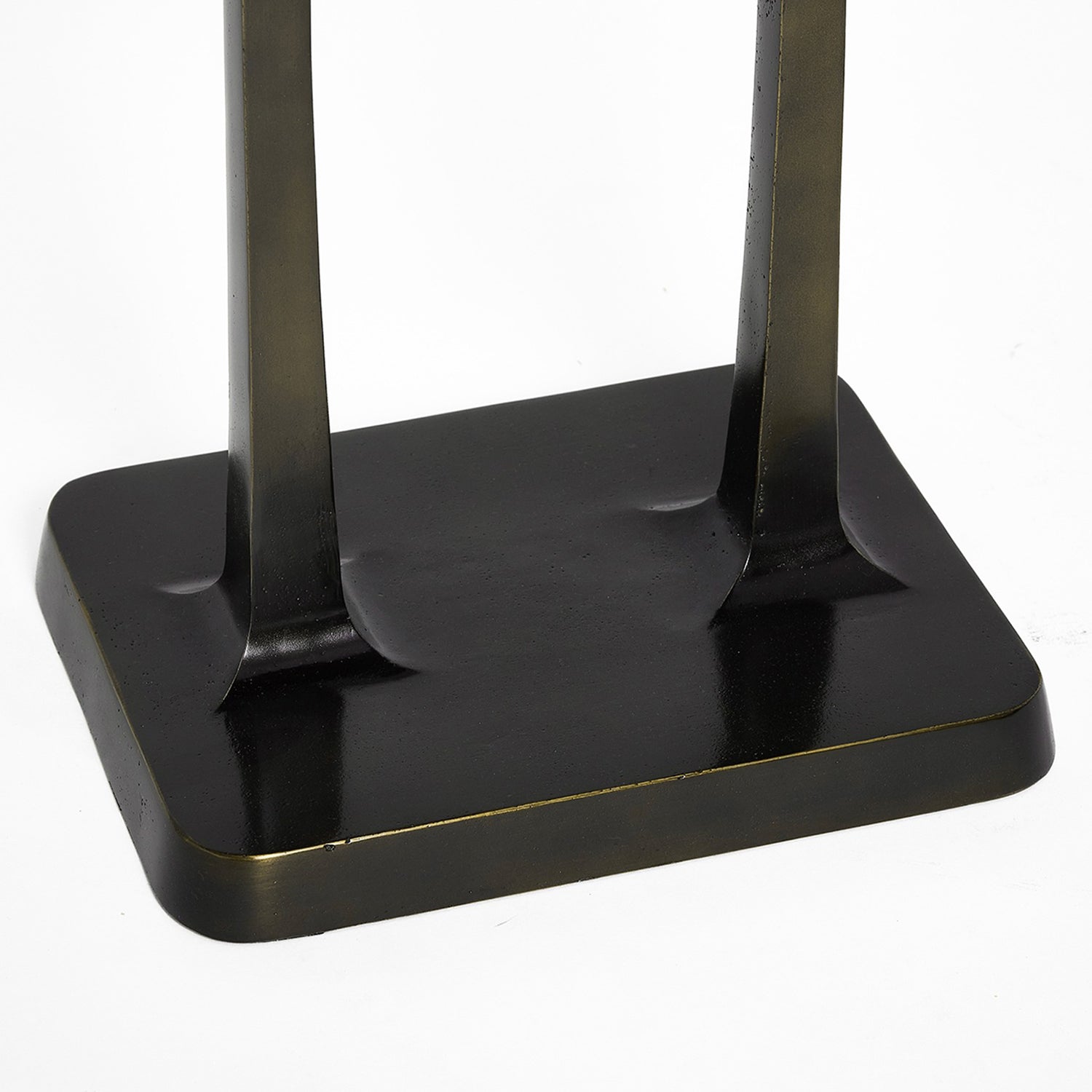 Interlude Home Axel Deep Bronze Grand Table shown to scale in a space