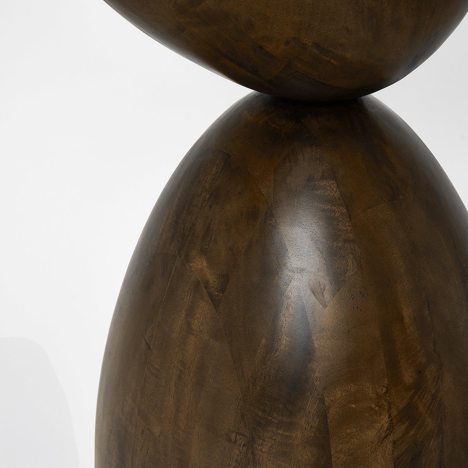 Interlude Home Sienna 72" Classic Walnut Sculpture shown to scale in a space