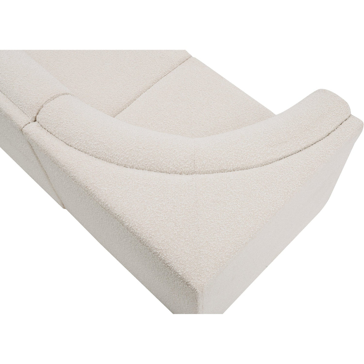 Ollie 188in Cream Boucle Fabric Upholstered 8 Piece Modular Sectional Sofa