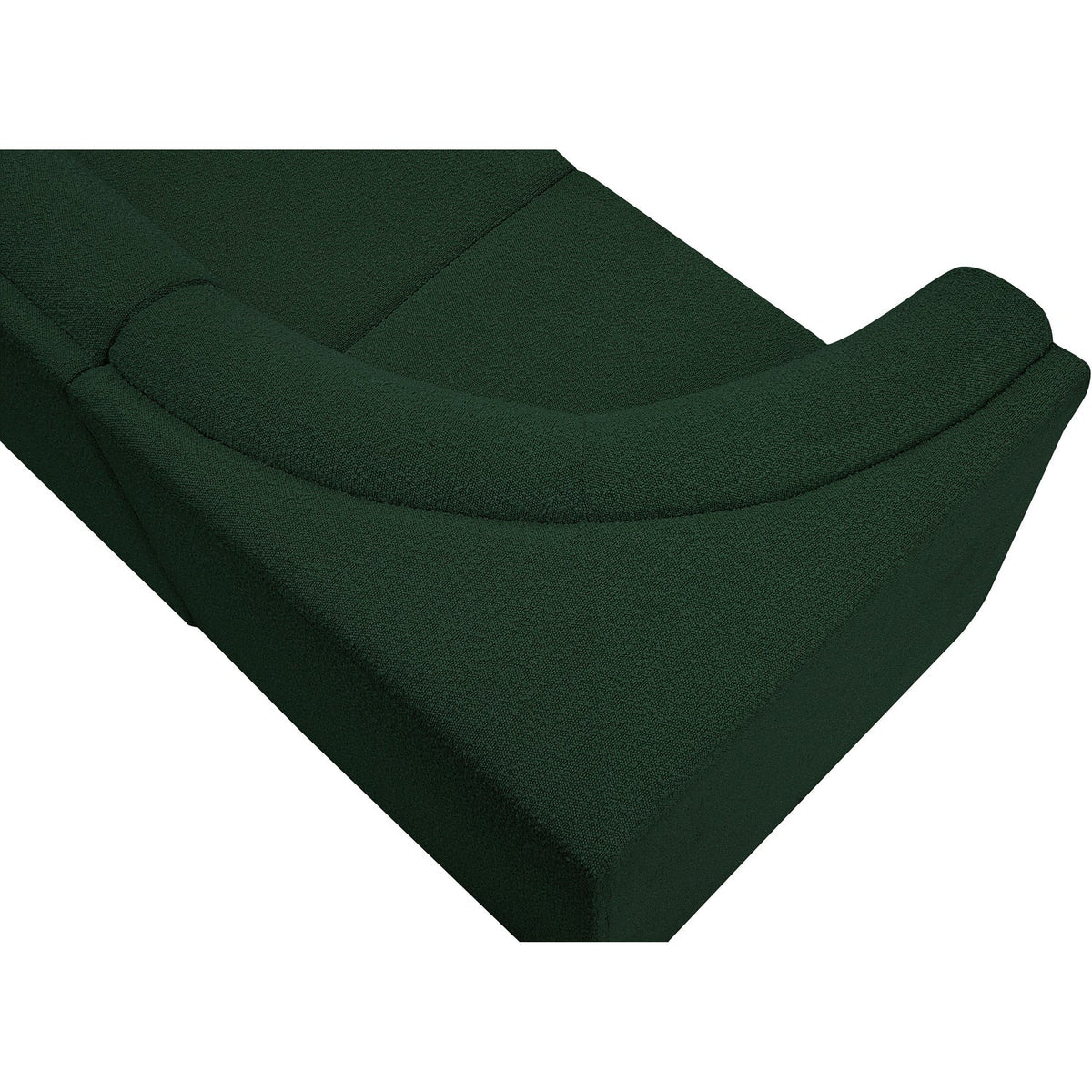 Ollie 158in Green Boucle Fabric Upholstered 6 Piece Modular Sectional Sofa