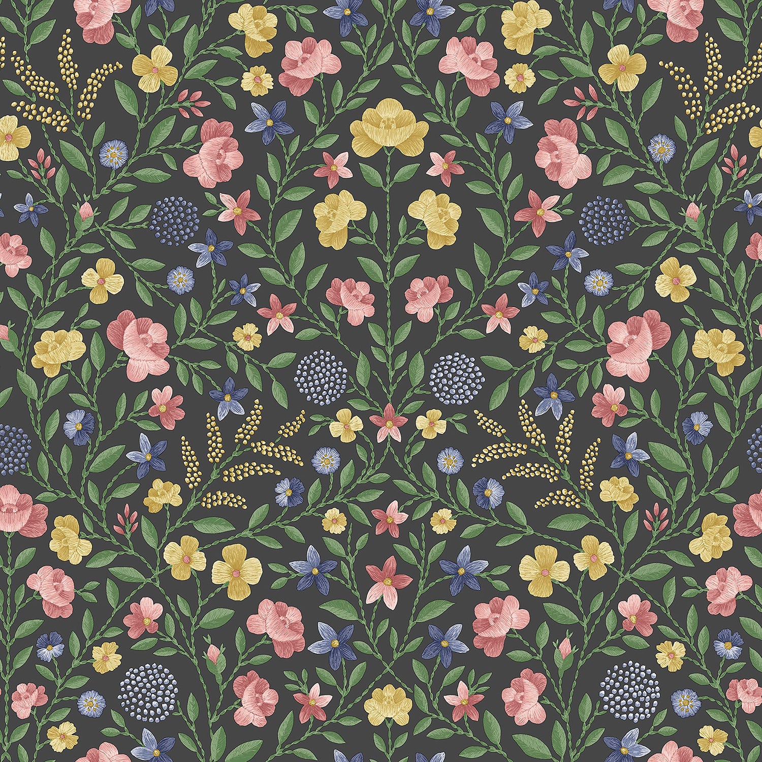 Cole & Son Historic Royal Palaces Great Masters Court Embroidery Wallpaper