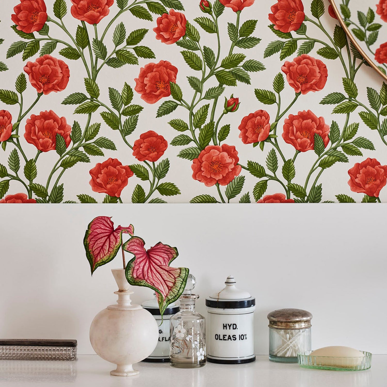 Cole & Son Historic Royal Palaces Great Masters Hampton Roses Wallpaper