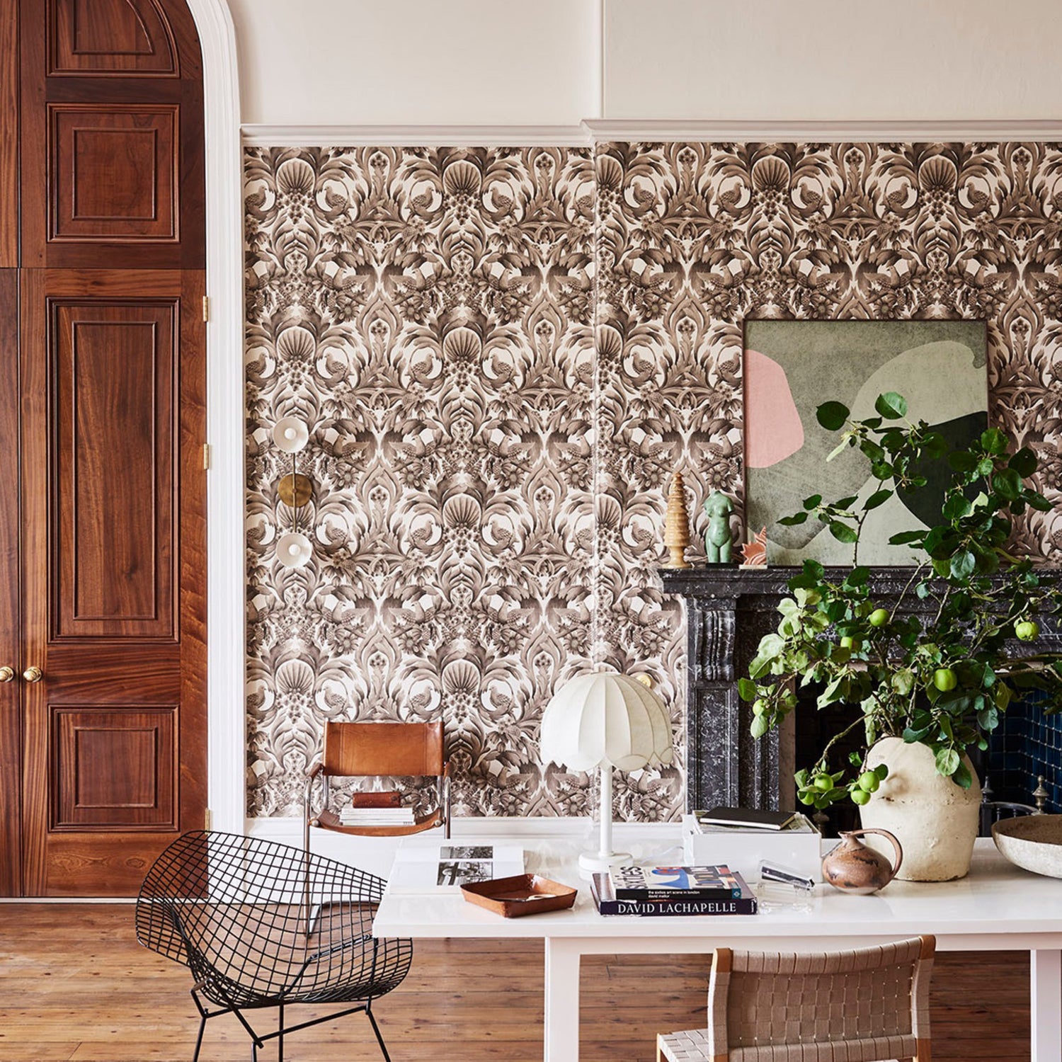 Cole & Son Historic Royal Palaces Great Masters Gibbons Carvings Wallpaper