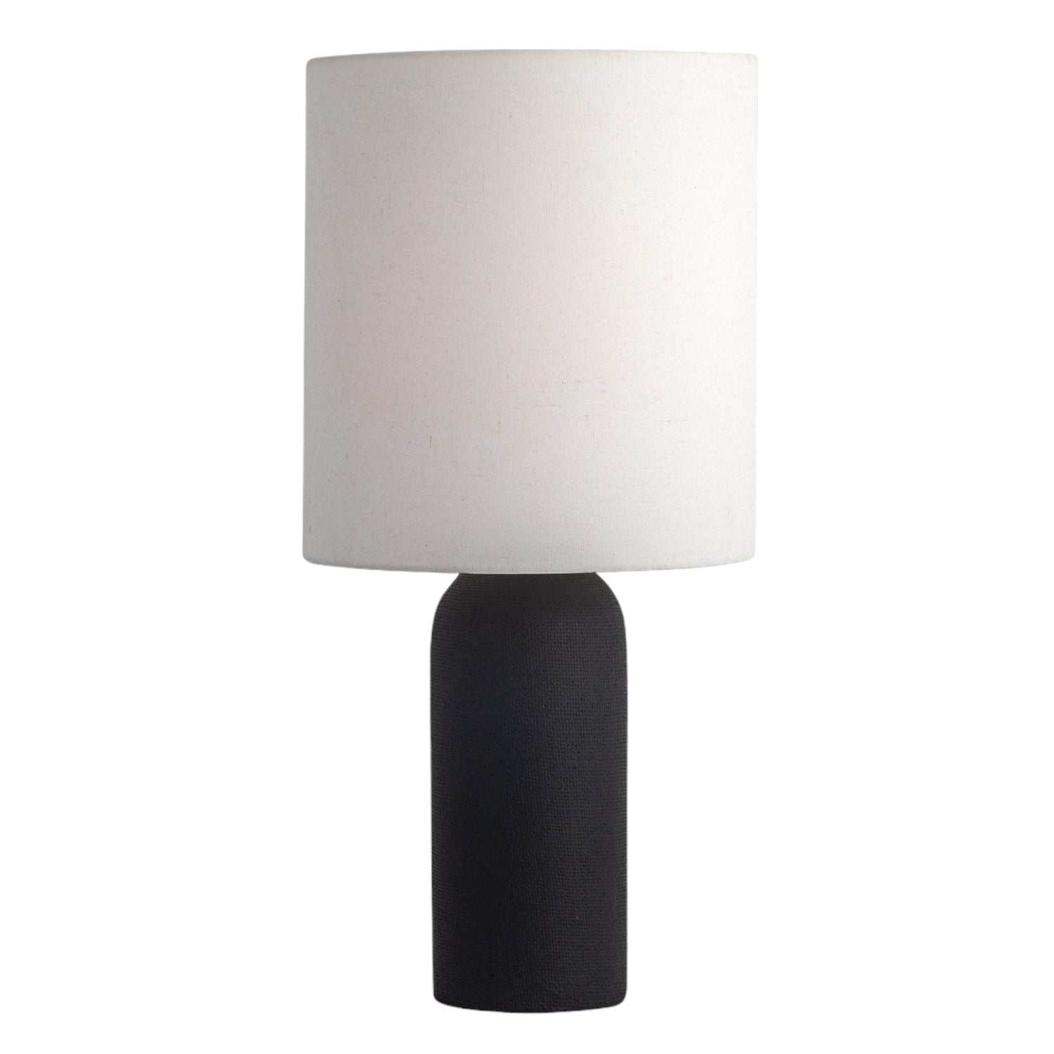 Co. House Designs Canvas Black Table Lamp