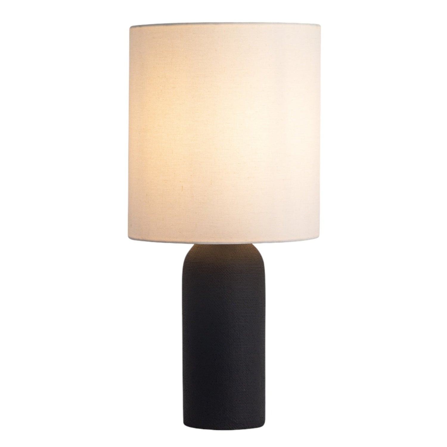 Co. House Designs Canvas Black Table Lamp
