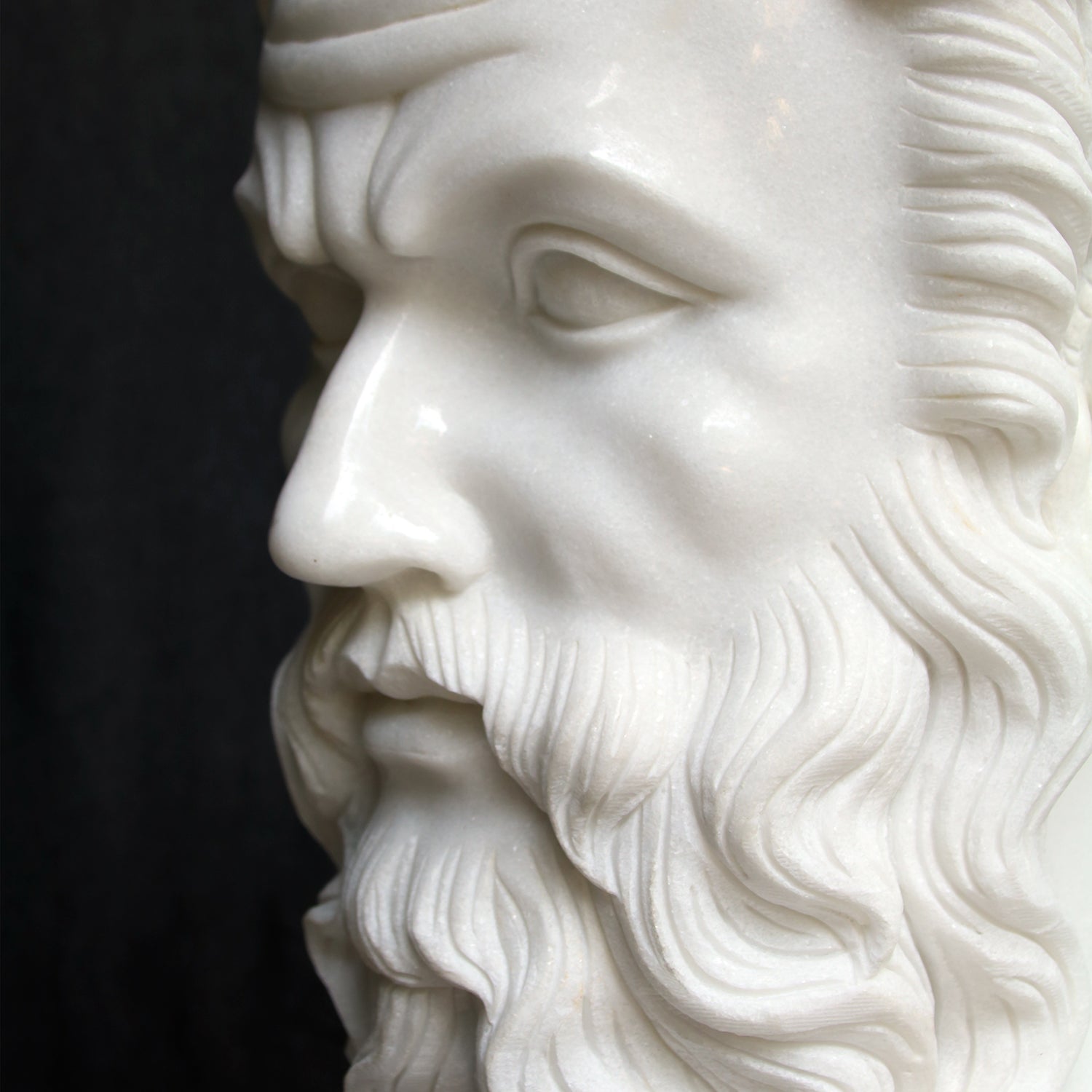 Currey & Co Hector Marble Bust Sculpture