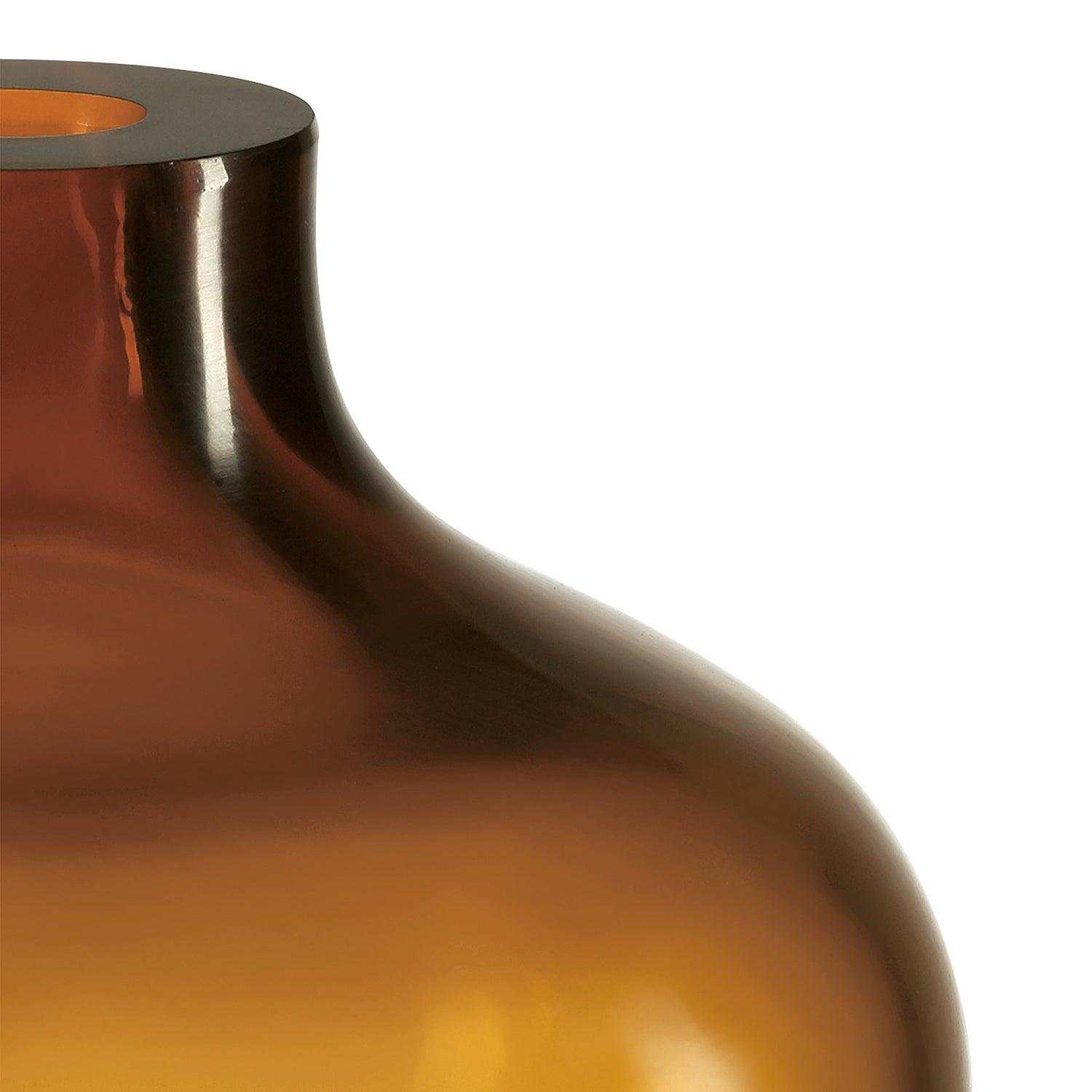 Currey & Co Amber/Gold Peking Maiping Vase - Final Sale