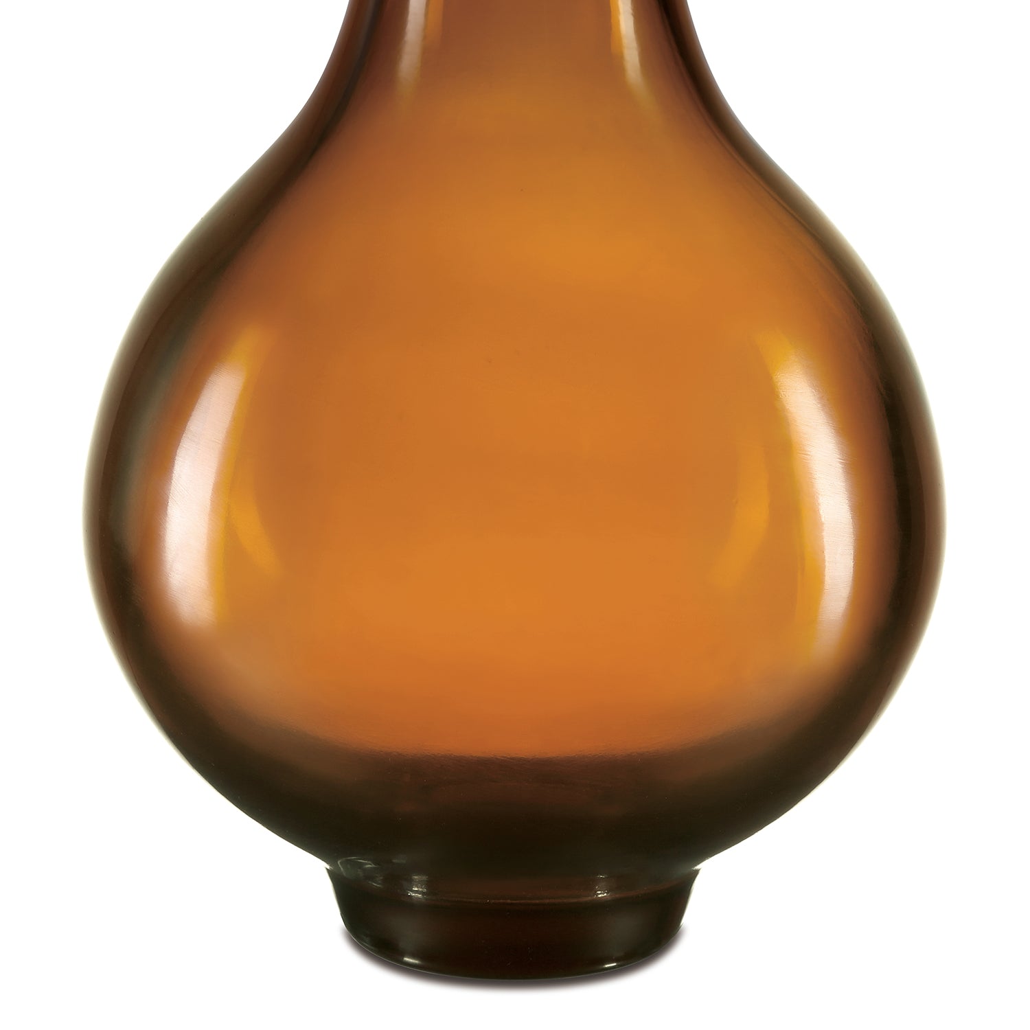 Currey & Co Amber/Gold Peking Long Neck Vase - Final Sale