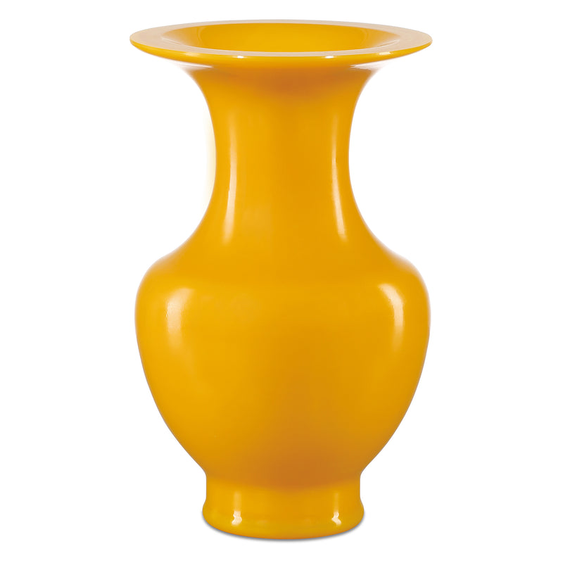 Currey & Co Imperial Yellow Peking Vase