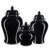 Currey & Co Imperial Black Temple Jar