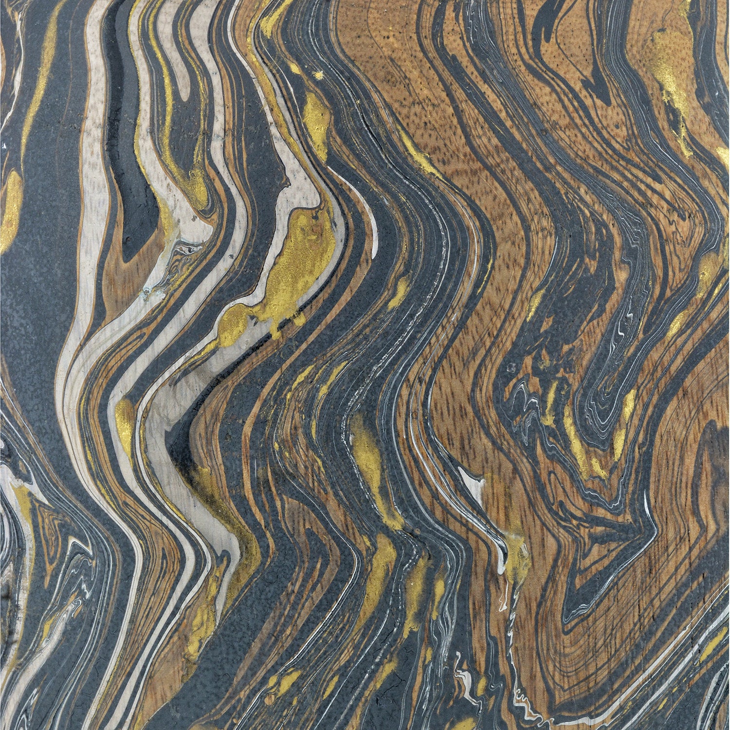 Currey & Co Brown Marbleized Tall Vase - Final Sale