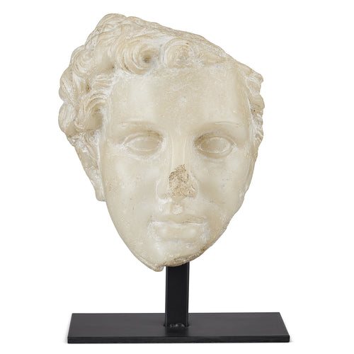 Currey & Co Greek Princess Head Fragment Sculpture