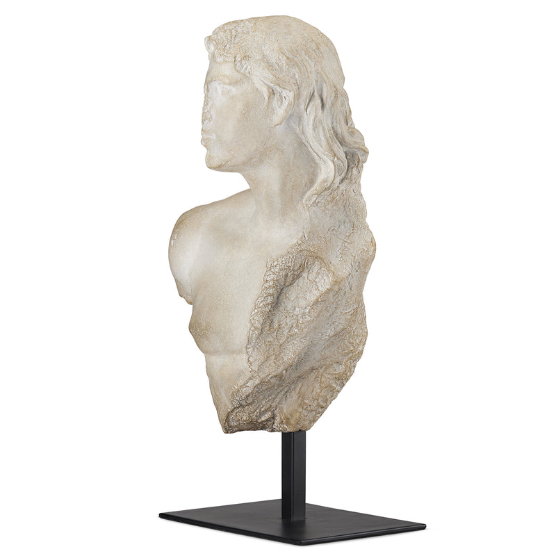 Currey & Co Young Royal Greek Torso Sculpture