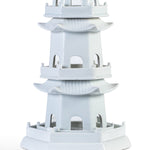 Currey & Co White Tower of Enlightenment Sculpture