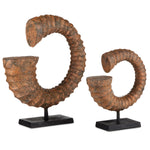 Currey & Co Faux Horn Set of 2